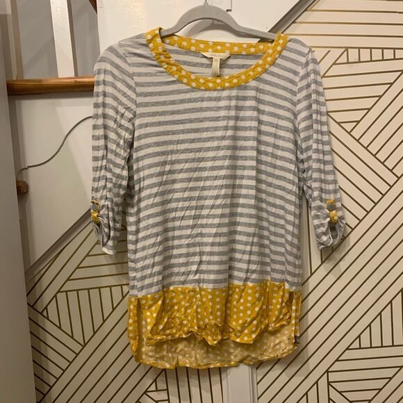 Matilda Jane Tops - Matilda Jane 3/4 Sleeve Striped Blouse